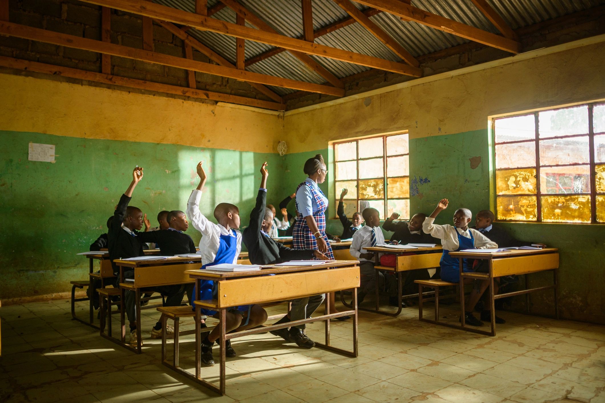 Learners in a classroom setting